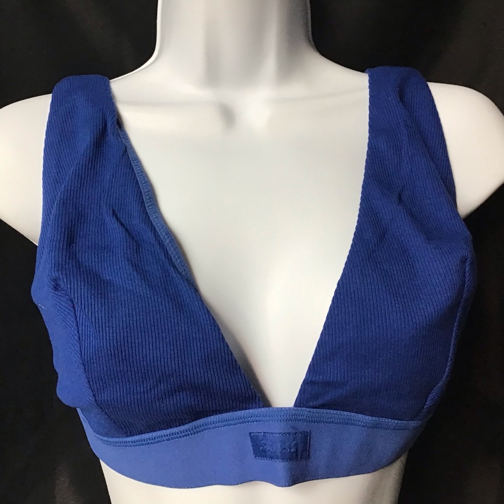 - Skims NWT Cobalt Colored Plunging Bra Size 4X (0037)